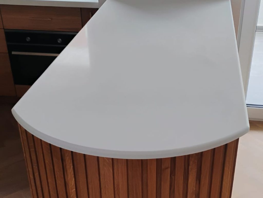 Blat Insula Quartz Alb Imaculat